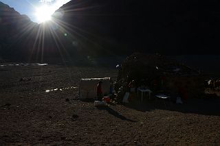 18 Sunset On Casa de Piedra 3245m On The Trek To Aconcagua Plaza Argentina Base Camp